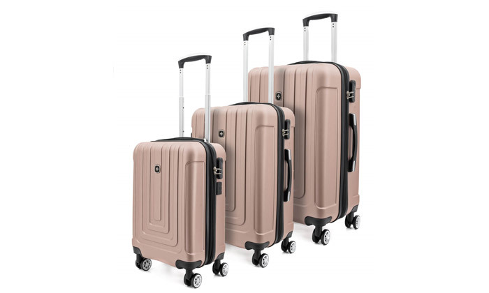 5 סט מזוודות קשיחות 20, 24 ו-28 אינץ'  METRO BRIEF, דגם EVEREST