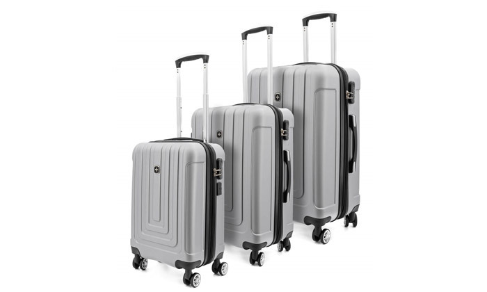 6 סט מזוודות קשיחות 20, 24 ו-28 אינץ'  METRO BRIEF, דגם EVEREST