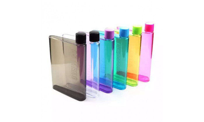 4 בקבוק מים שטוח 420 מ"ל A5 NOTEBOOK BOTTLE - צבעים לבחירה