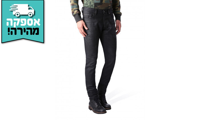 3 ג'ינס לגבר דיזל DIESEL דגם TEPPHAR אורך 30 - שחור