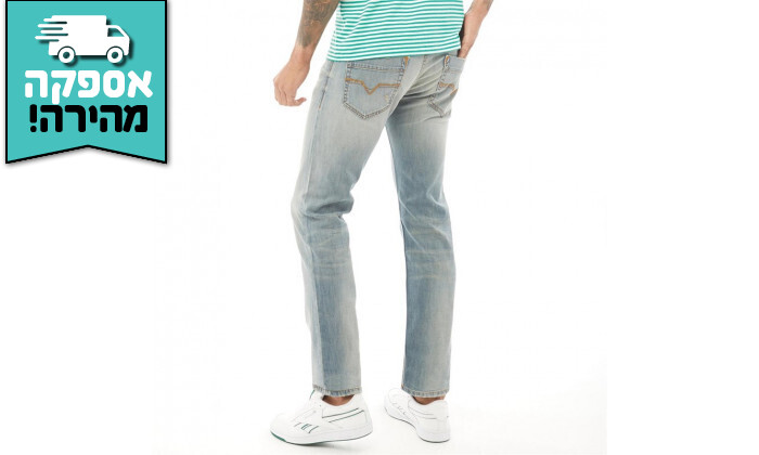 4 ג'ינס לגבר דיזל DIESEL דגם SAFADO-R אורך 32 - אפור
