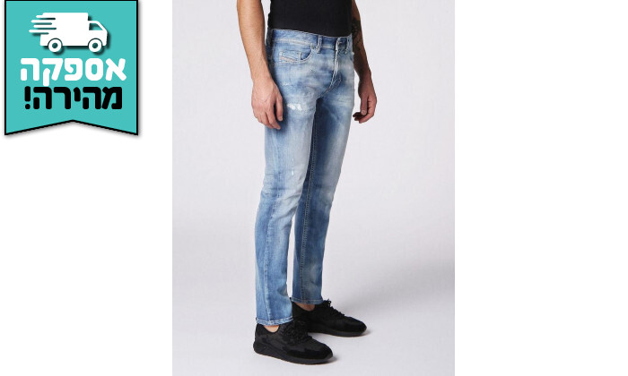 4 ג'ינס לגבר דיזל DIESEL דגם THOMMER אורך 30 - כחול