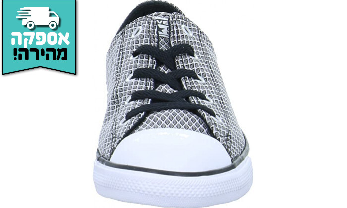 5 נעלי אולסטאר לנשים CONVERSE דגם ALL STAR Dainty בצבע אפור