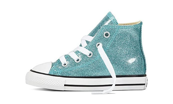 6 נעלי סניקרס אולסטאר ALL STAR לפעוטות CONVERSE בצבע טורקיז מנצנץ