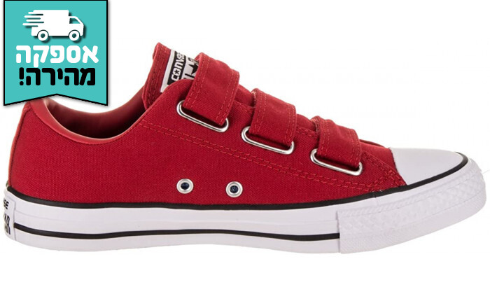 3 נעלי סניקרס אולסטאר ALL STAR לילדים ונוער CONVERSE - אדום