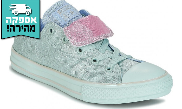 6 נעלי סניקרס אולסטאר ALL STAR לילדים CONVERSE בצבע טורקיז