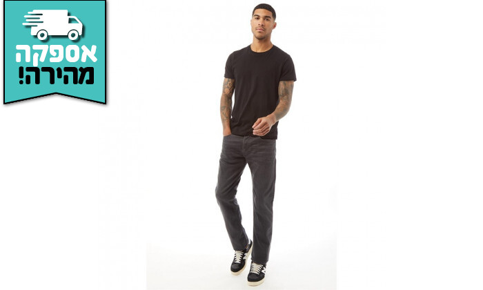 4 ג'ינס לגבר דיזל DIESEL דגם SAFADO-R אורך 32 - אפור כהה
