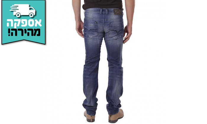 4 ג'ינס לגבר דיזל DIESEL דגם SAFADO-R אורך 30 - כחול