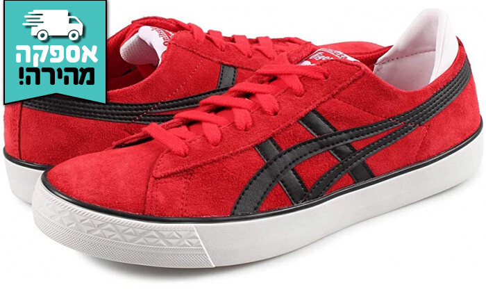 3 נעלי סניקרס לגבר אסיקס Asics דגם Tiger Fabre BL-S 2.0 בצבע אדום 
