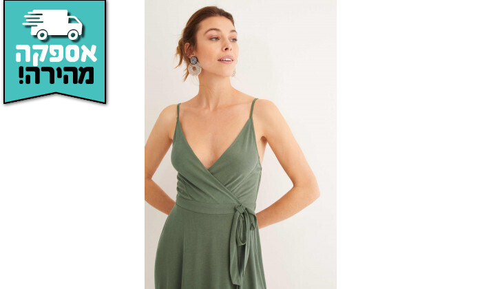 3 שמלה קצרה Women'secret בצבע ירוק
