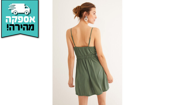 4 שמלה קצרה Women'secret בצבע ירוק