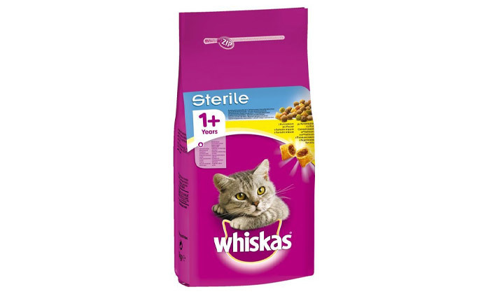 5 מארז חיסכון: 2 שקי מזון חתולים Whiskas במשקל 14 ק"ג - טעמים לבחירה