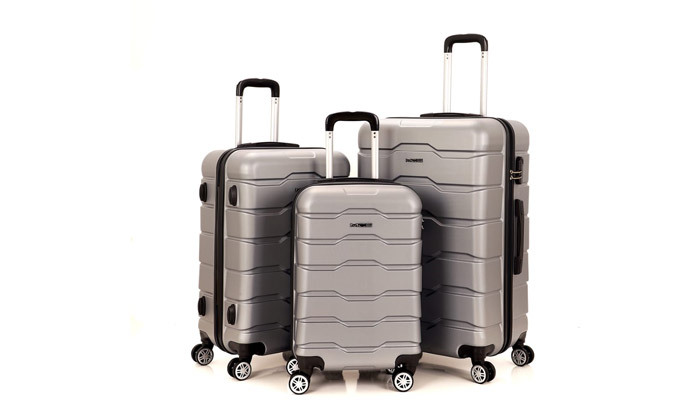 6 סט 3 מזוודות קשיחות 20, 24 ו-28 אינץ' MCS - צבעים לבחירה