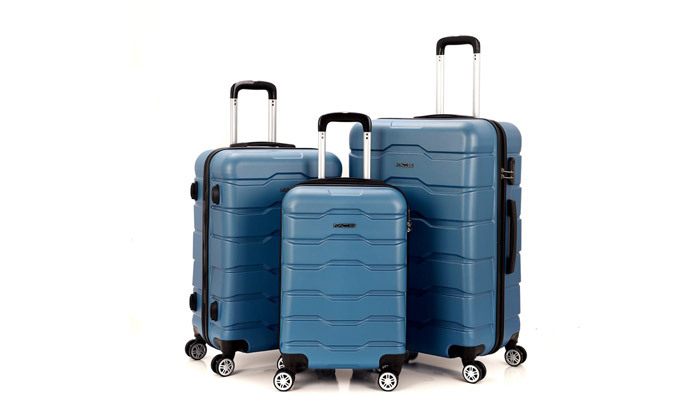 7 סט 3 מזוודות קשיחות 20, 24 ו-28 אינץ' MCS - צבעים לבחירה