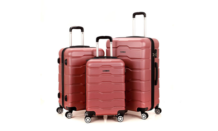 8 סט 3 מזוודות קשיחות 20, 24 ו-28 אינץ' MCS - צבעים לבחירה