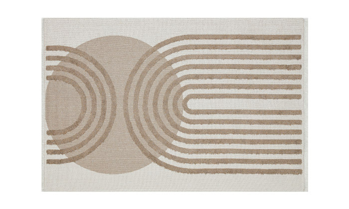 8 שטיח מלבני גיאומטרי - צבע ומידות לבחירה