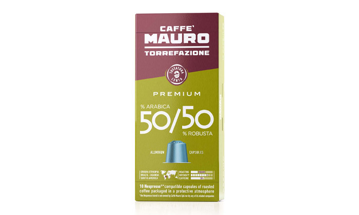 4 מארז 100/200 קפסולות קפה תואמות נספרסו MAURO - סוגים לבחירה