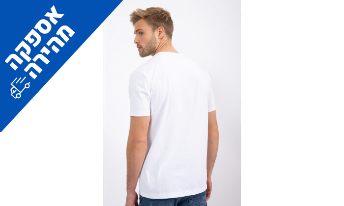 3 חולצת טי שירט לגברים נאוטיקה Nautica בצבע לבן