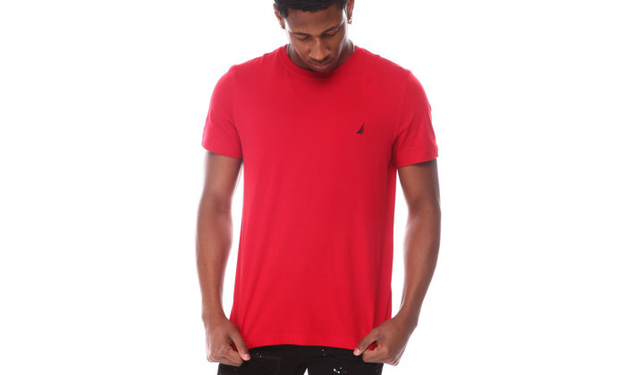 4 חולצת טי שירט לגברים נאוטיקה Nautica, דגם Specialty Fca בצבע אדום