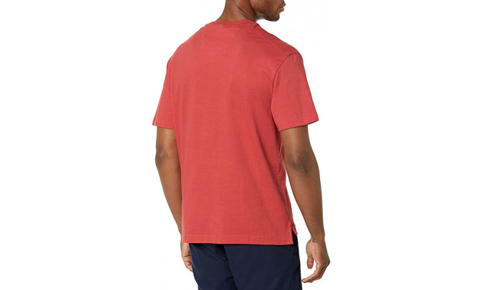 3 חולצת טי שירט לגברים נאוטיקה Nautica, דגם HENLEY בצבע אדום