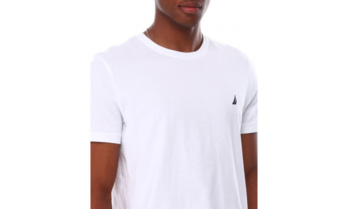 4 חולצת טי שירט לגברים נאוטיקה Nautica, דגם Specialty Fca בצבע לבן