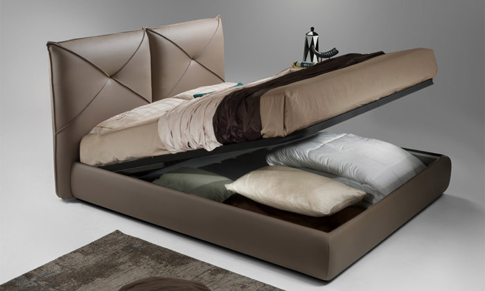 3 מיטה זוגית HOME DECOR דגם מירן עם ארגז מצעים ואופציה למזרן - מידות לבחירה
