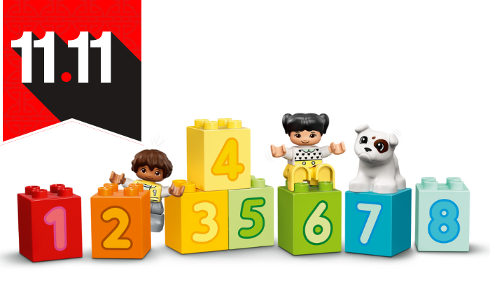 5 לגו LEGO דופלו רכבת מספרים 10954 
