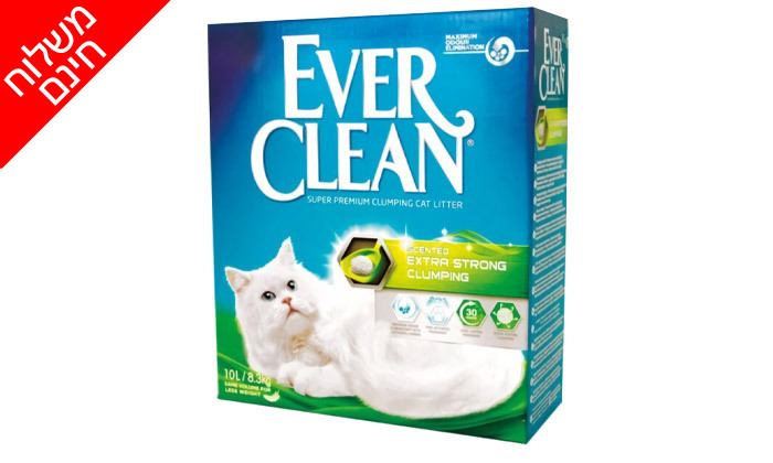 4 מארז 4 יחידות חול חתולים EVER CLEAN