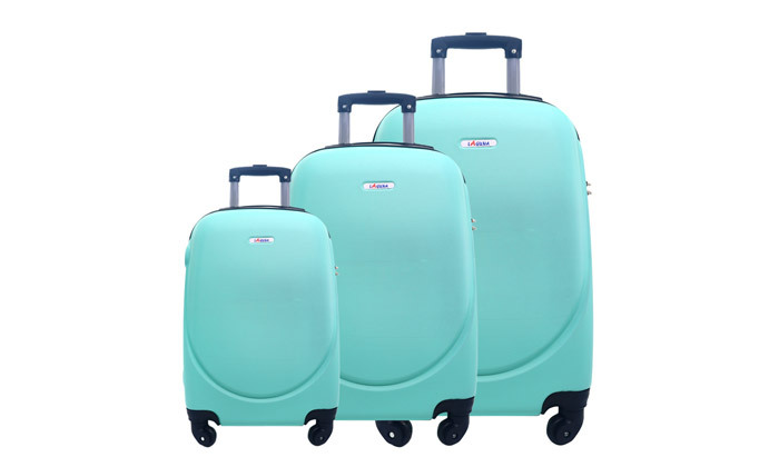 8 3 מזוודות קשיחות 20, 24 ו-28 אינץ' דגם Laguna - צבעים לבחירה