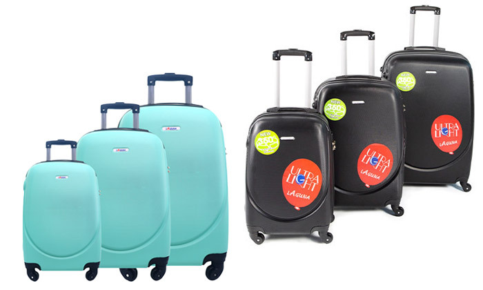 Young lady R Rarely 3 מזוודות קשיחות 20, 24 ו-28 אינץ' דגם Laguna - צבעים לבחירה | גרו (גרופון)