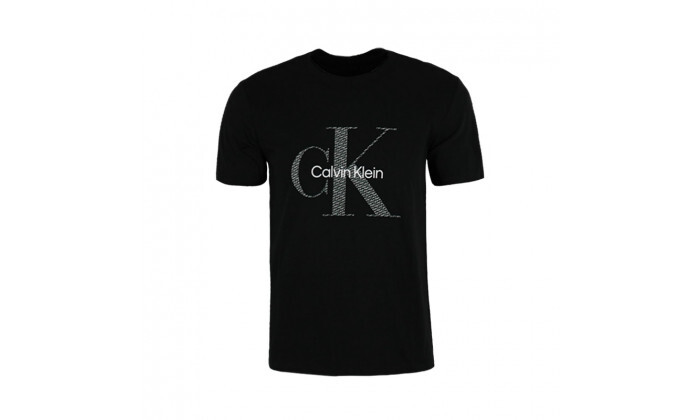 3 חולצת טי שירט לגברים Calvin Klein דגם S/S Monogram W/AOP Logo