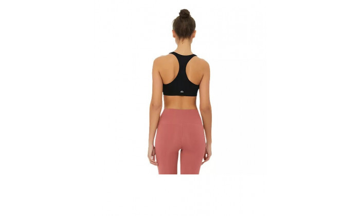 3 חזיית ספורט לנשים Alo Yoga דגם KNOT - שחור