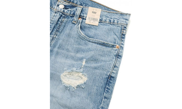 4 מכנסי ברמודה ג'ינס לגברים Levis דגם 505 - תכלת