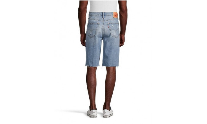 3 מכנסי ברמודה ג'ינס לגברים Levis דגם 469 - תכלת