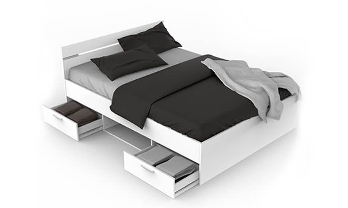 3  מיטה זוגית עם מגירות HOME DECOR