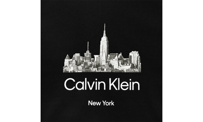 3 חולצת טי שירט לגברים Calvin Klein דגם Graphic - שחור
