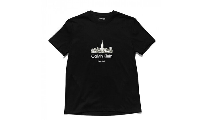 4 חולצת טי שירט לגברים Calvin Klein דגם Graphic - שחור