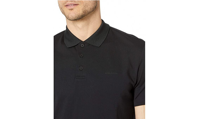 4 חולצת פולו לגברים Calvin Klein דגם Move 365 Pique - שחור