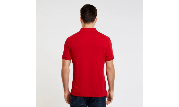 3 חולצת פולו 100% כותנה לגברים NAUTICA - אדום