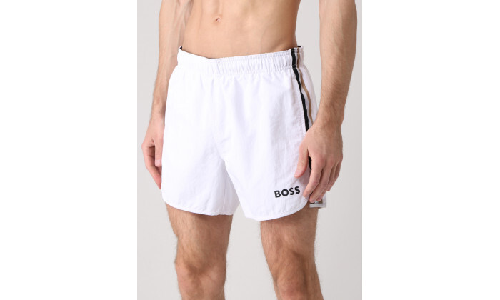 5 מכנסי בגד ים לגברים הוגו בוס HUGO BOSS - לבן