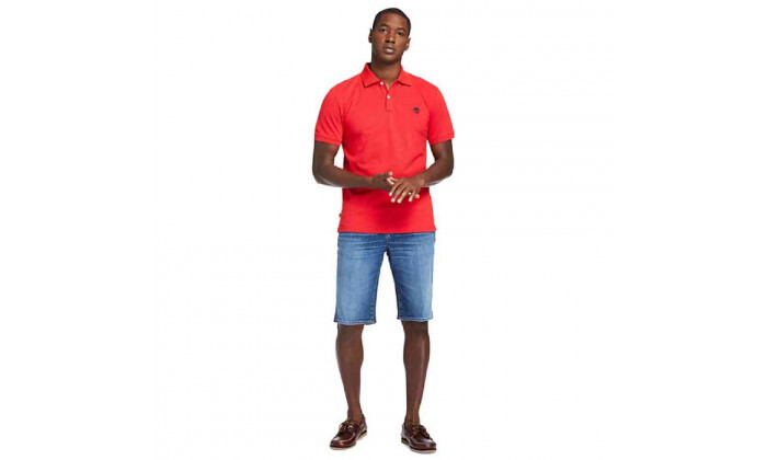 4 חולצת פולו לגברים TIMBERLAND דגם SS MR Polo Reg - אדום