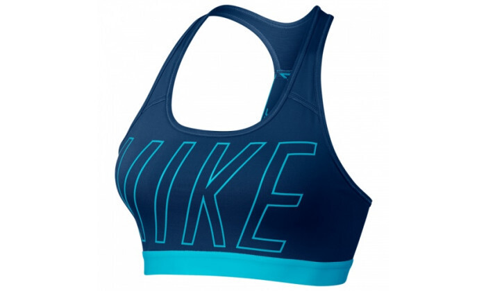 7 חזיית ספורט לנשים נייקי NIKE דגם Classic Logo Read - כחול