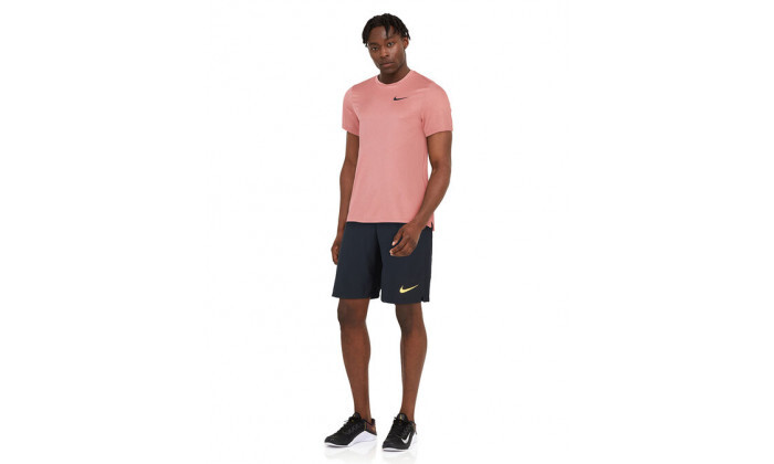 4 חולצת אימון נייקי NIKE לגבר דגם Dri-FIT Miler בצבע ורוד