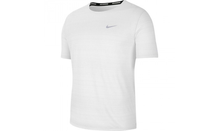 5 חולצת אימון נייקי NIKE לגבר דגם Dri-FIT Miler בצבע לבן