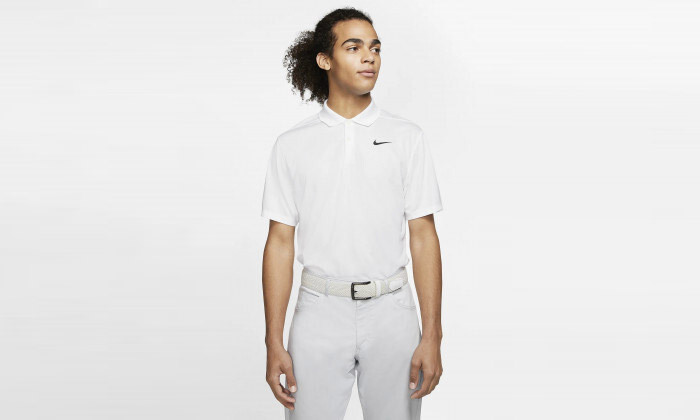4 חולצת פולו לגברים NIKE דגם Dry-Fit Victory בצבע לבן