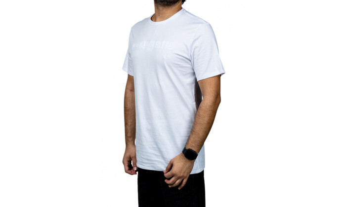 4 חולצת טי שירט 100% כותנה לגברים KARL LAGERFELD - לבן