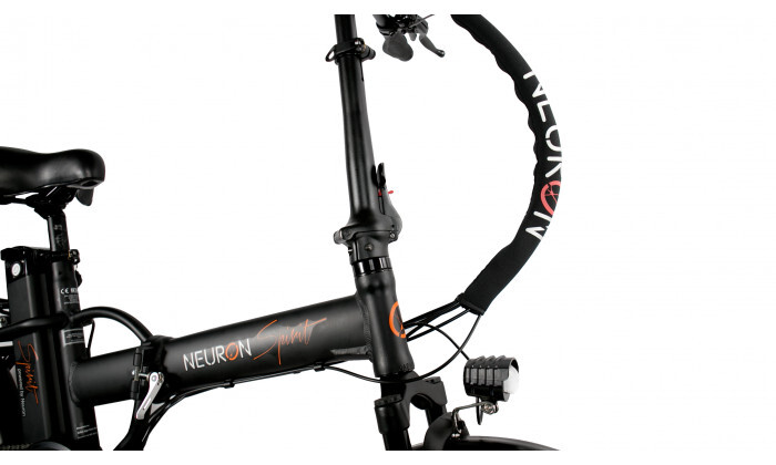 3 אופניים חשמליים מתקפלים NEURON SPIRIT - כתום-שחור