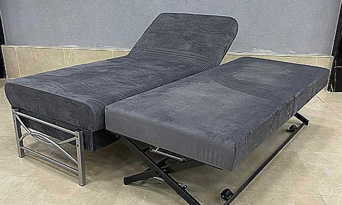 3 מיטת יחיד נפתחת ומתכווננת עם ארגז מצעים OR design דגם אופרי
