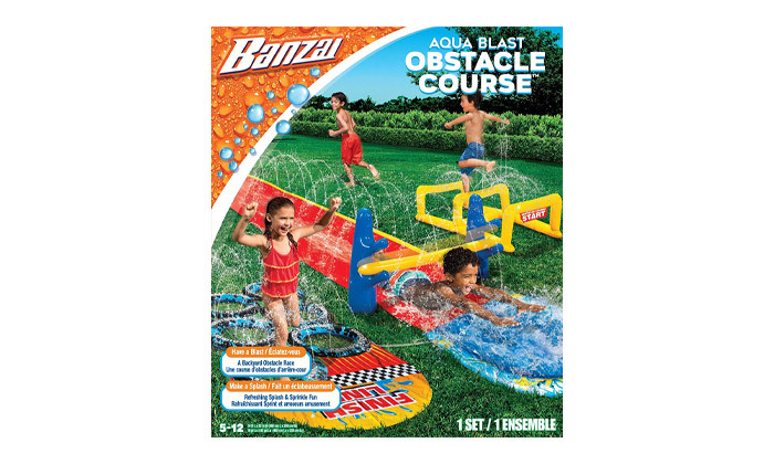 3 מסלול משחקי מים מתנפח לילדים 490x106 ס"מ Banzai דגם 41913