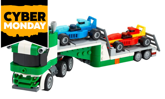 3 לגו קריאייטור LEGO CREATOR: משאית מובילה מכוניות 31113